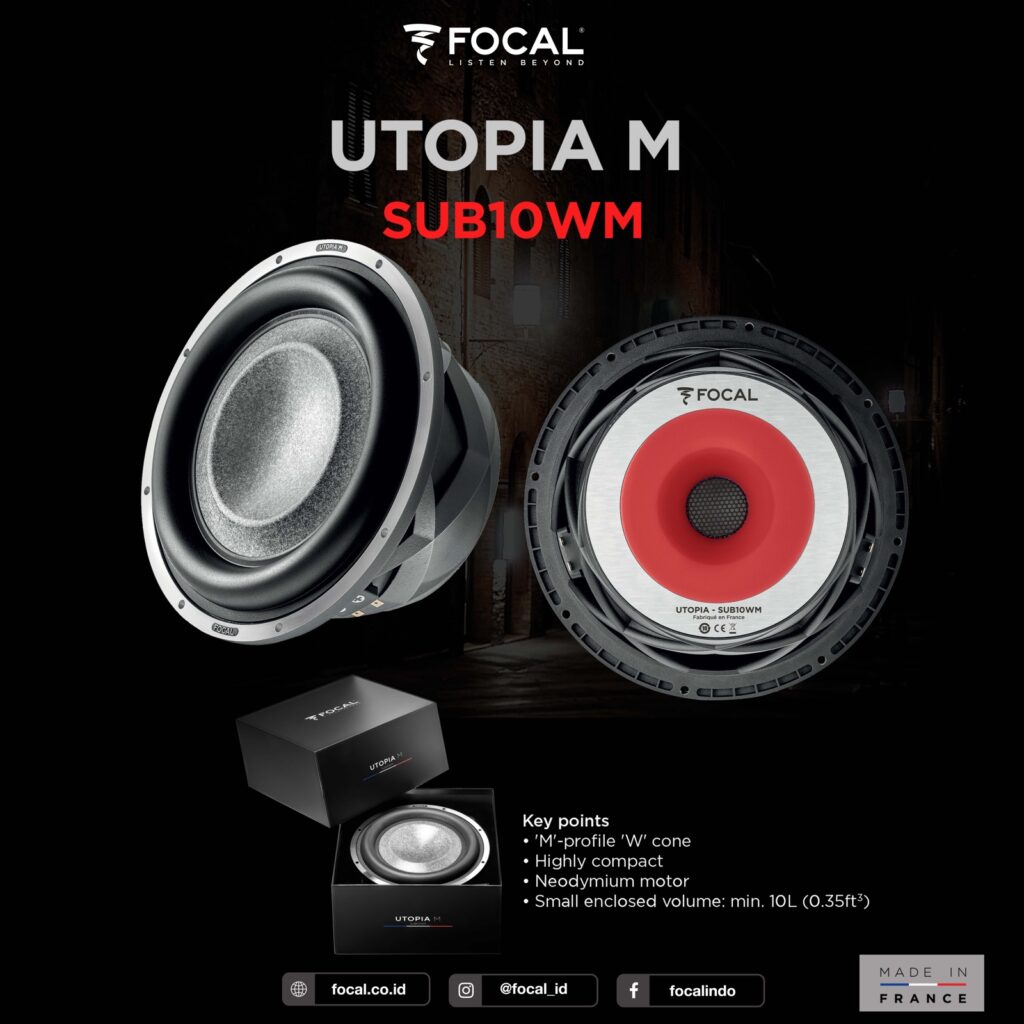 Performa Luar Biasa, Pilihan para juara, Subwoofer Focal Utopia M SUB10WM 8