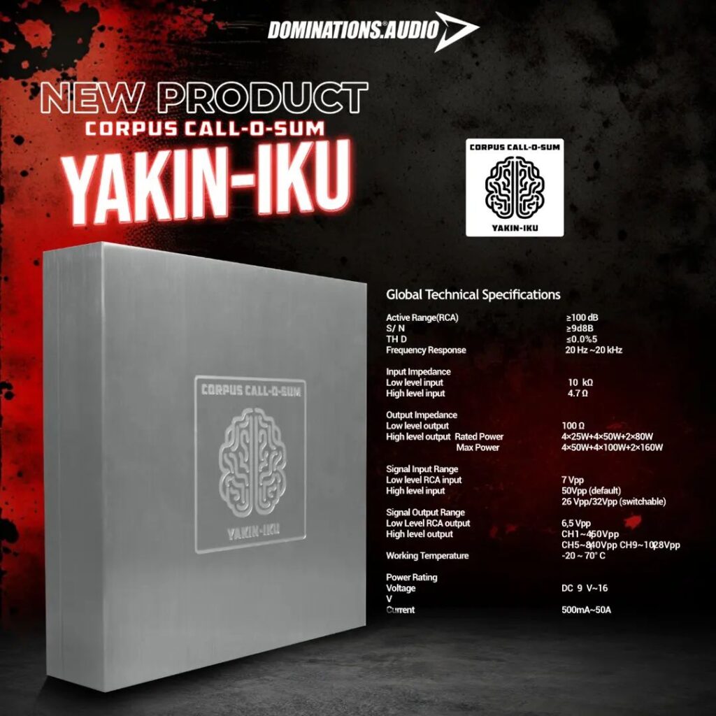 The Corpus Call-o-sum : Yakin-Iku Solusi “All In One” Car Audio DSP 2
