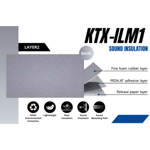 Alpine KTX-ILM1 Damping Sheet 6 mm fine foam rubber PEDA.AT